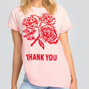 Nwt Wildfox Thank You Heights crew neck tee